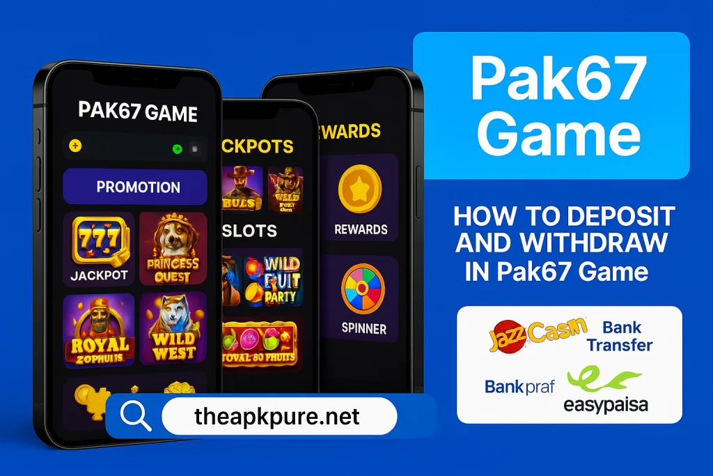 withdraw and deposit Pak67 game